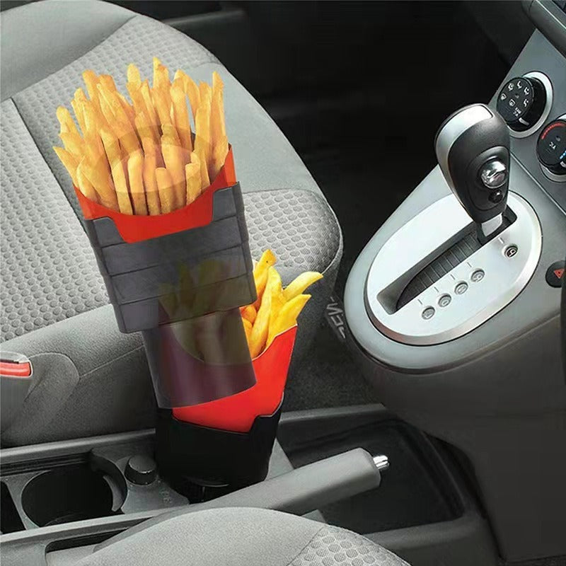 Automotive supplies car mounted French fries cup air outlet cup holder storage box phone key storage box