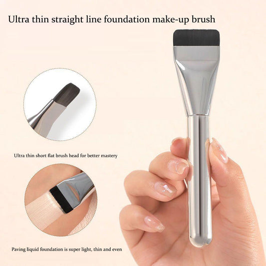 Straight foundation make-up brush