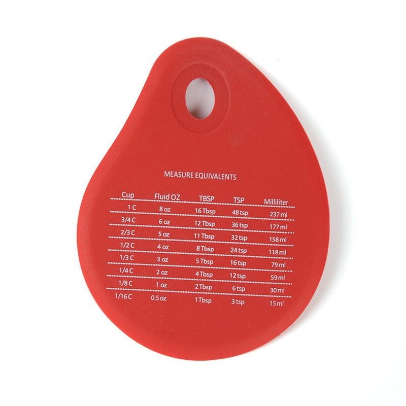 Silicone integrated scraper with baking comparison table handheld cake scraper baking tool