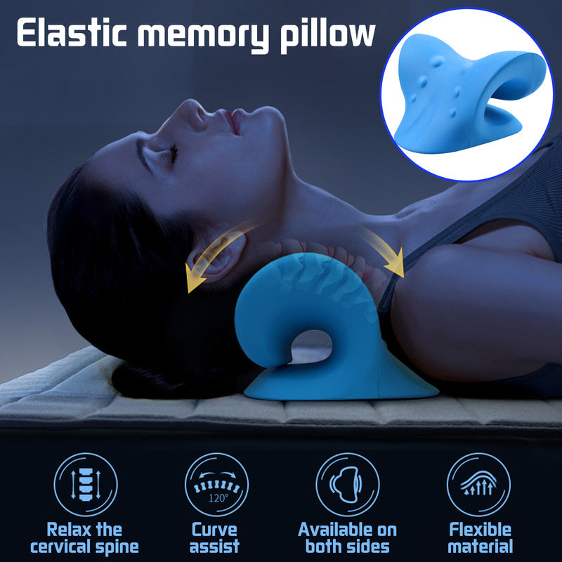 C-Type Cervical Spine Massage Pillow Cervical Spine Orthosis Traction Massage Pillow Sleep Shoulder And Neck Massage Pillow