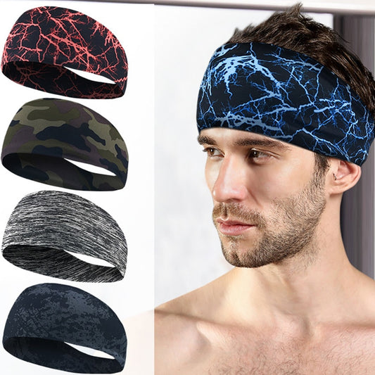 Absorbent Cycling Yoga Sport Sweat Headband Men Sweatband For Men and Women Yoga Hair Bands Head Sweat Bands Sports Safety