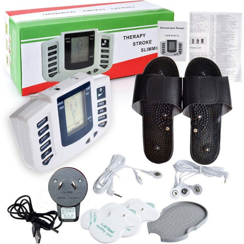 Digital meridian massager with foot therapy shoes Electronic acupuncture massager electrotherapy instrument