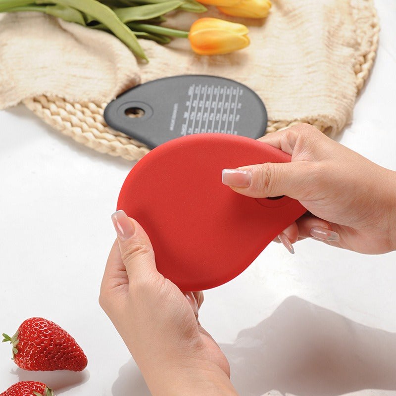 Silicone integrated scraper with baking comparison table handheld cake scraper baking tool