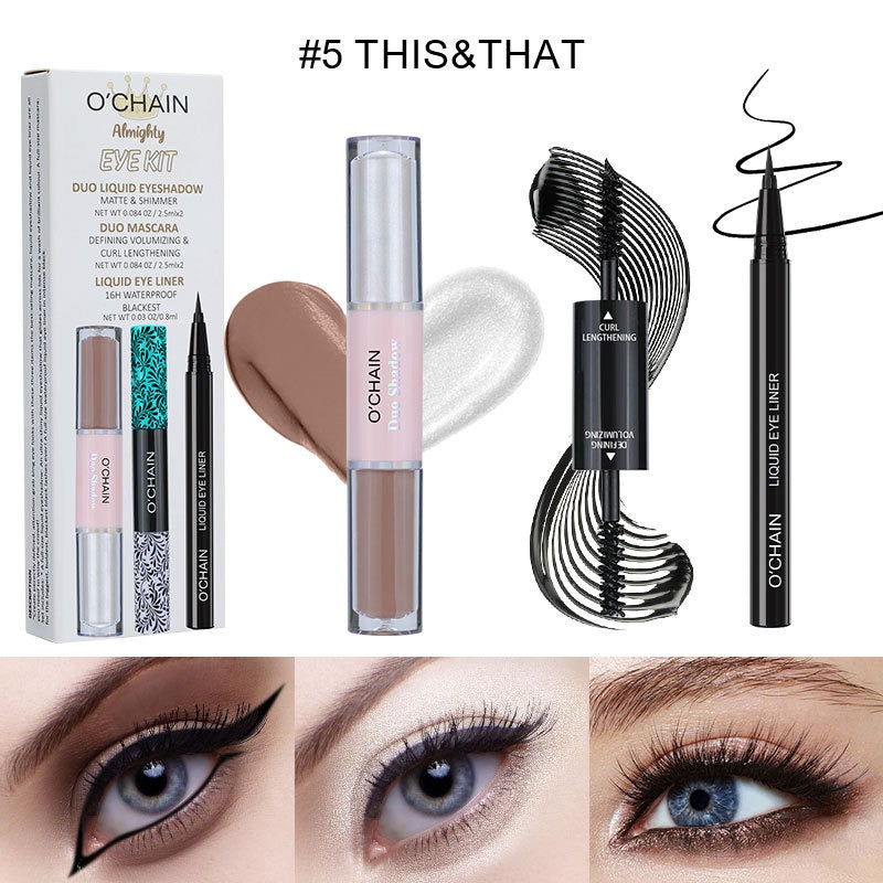 O'CHAI NMascara, long, thick, curling eyeliner, ultra-fine waterproof, non-smudge liquid eyeshadow