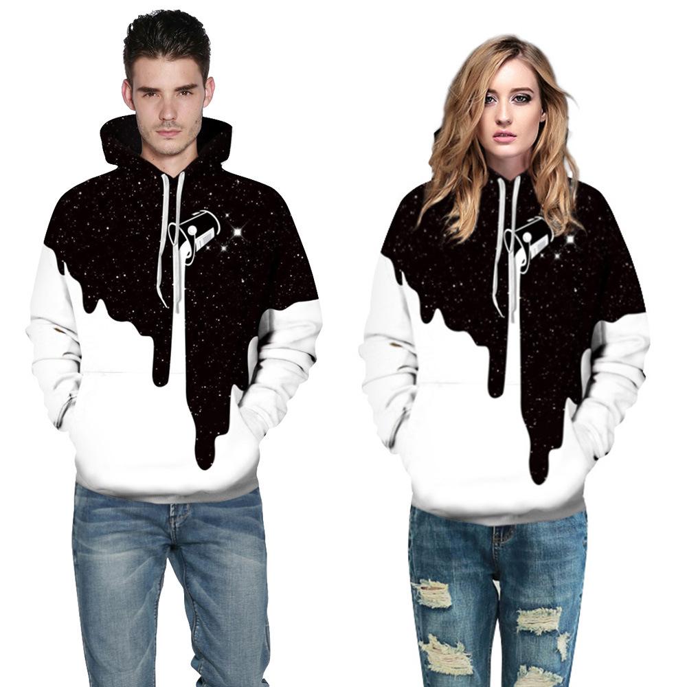 3d Milk Printing Men Women Hoodies Sweatshirts