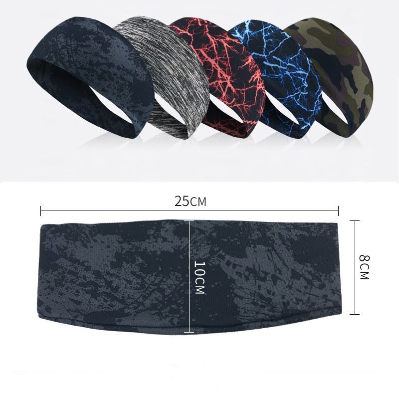 Absorbent Cycling Yoga Sport Sweat Headband Men Sweatband For Men and Women Yoga Hair Bands Head Sweat Bands Sports Safety