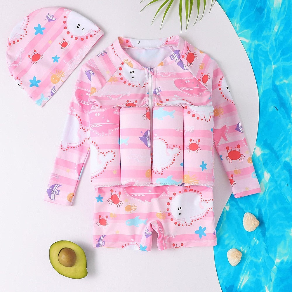 kids floating swimsuit kids custom Buoyancy Aid Vest Safety Boys Girls Drifting Surfing Vest Floating for Kids Swim Ring