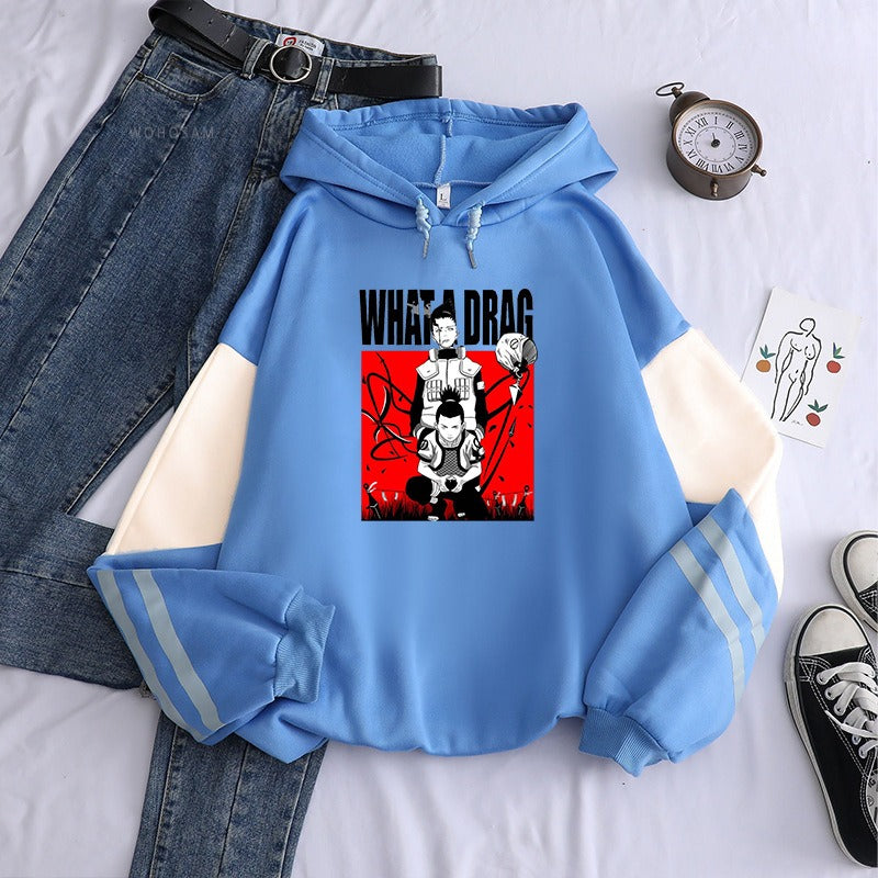 Naruto Deer Maru anime men and women loose fitting plush hoodies with hoodies anime hoodie