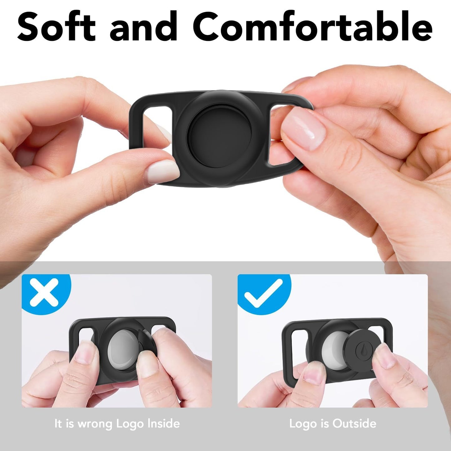 Suitable for Apple AirTag pet silicone locator anti loss device tracking device waterproof protective cover