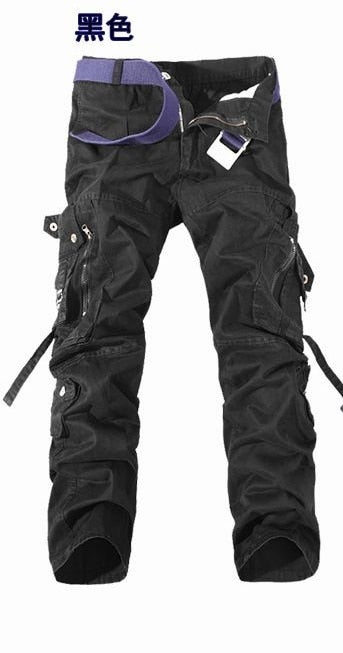 Military Tactical pants men Multi-pocket washed overalls men loose cotton pants male cargo pants for men trousers,size 28-42