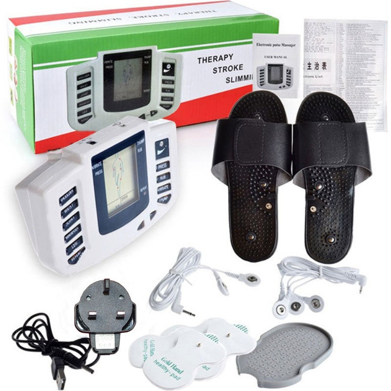 Digital meridian massager with foot therapy shoes Electronic acupuncture massager electrotherapy instrument