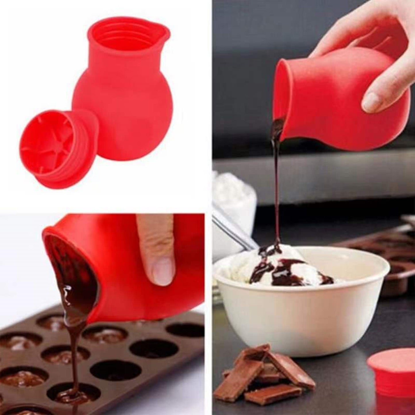 Baking tool chocolate silicone melting pot