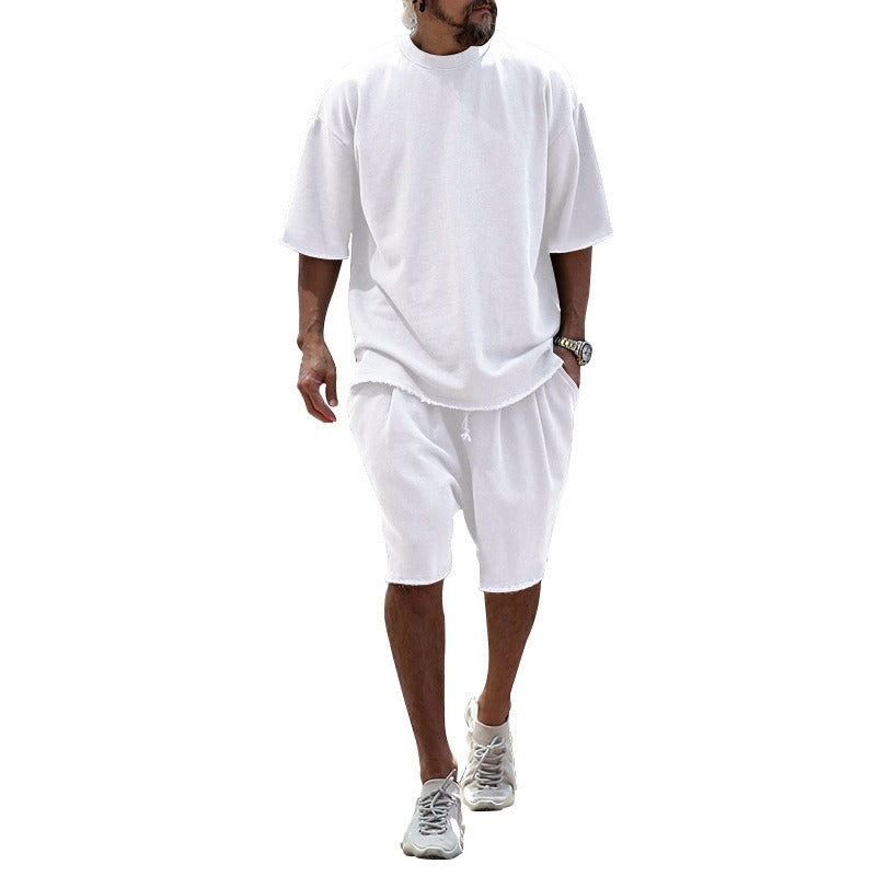 Sports suit casual loose short sleeved T-shirt shorts trendy men's clothing