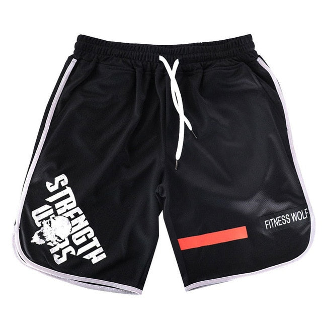 Shorts Men Quick Dry Skull Print Gym Jogging Shorts For Men