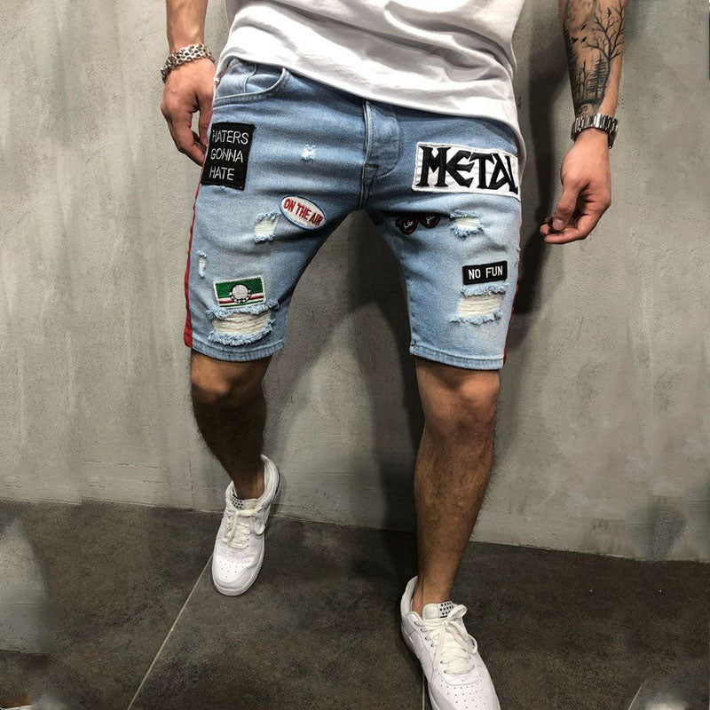 Men Cool Denim Summer Hot Sale Cotton Casual Men Short Pants Brand Clothing Shorts Camo Mens Denim Shorts