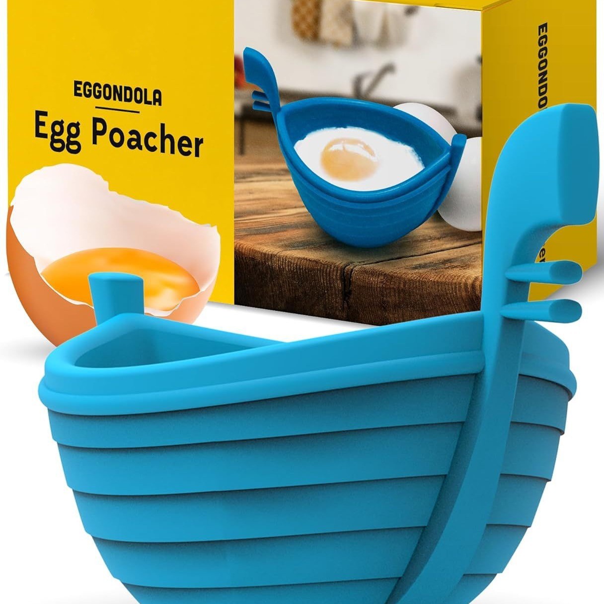 Kitchen practical water wave egg boat water boiled egg maker mold silicone DIY ship boiled egg maker DIY cake frying mold