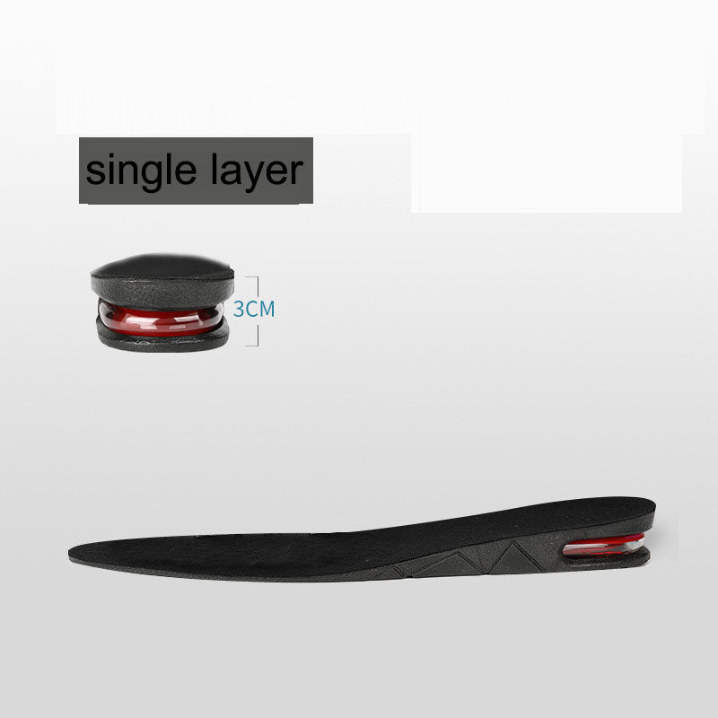 Height increasing insole, invisible air cushion insole, ultra soft inner height increasing insole