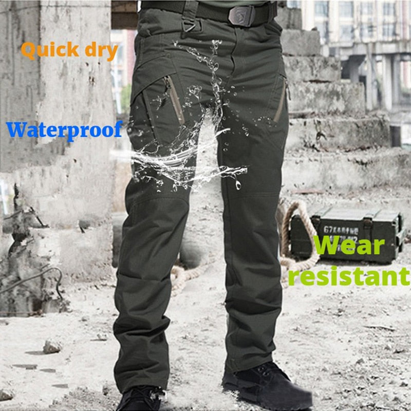 City Military Tactical Pants Men SWAT Combat Army Trousers Men Many Pockets Waterproof  Wear Resistant Casual Cargo Pants