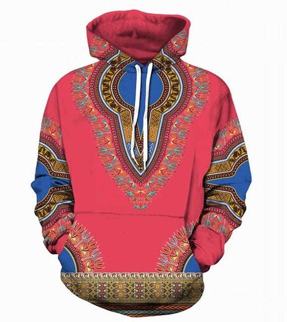 African Dashiki Hoodie Sweatshirt