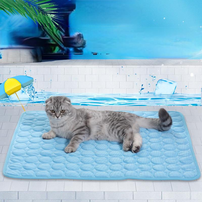 Pet Ice Cushion Summer Cool Dog Cushion Pet Cat Cushion Breathable Ice Silk Cat Nest Pet Supplies