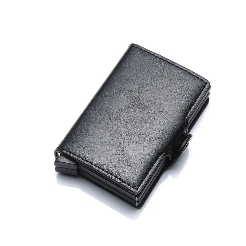 Carbon Fiber Leather Men Wallet Money Bag